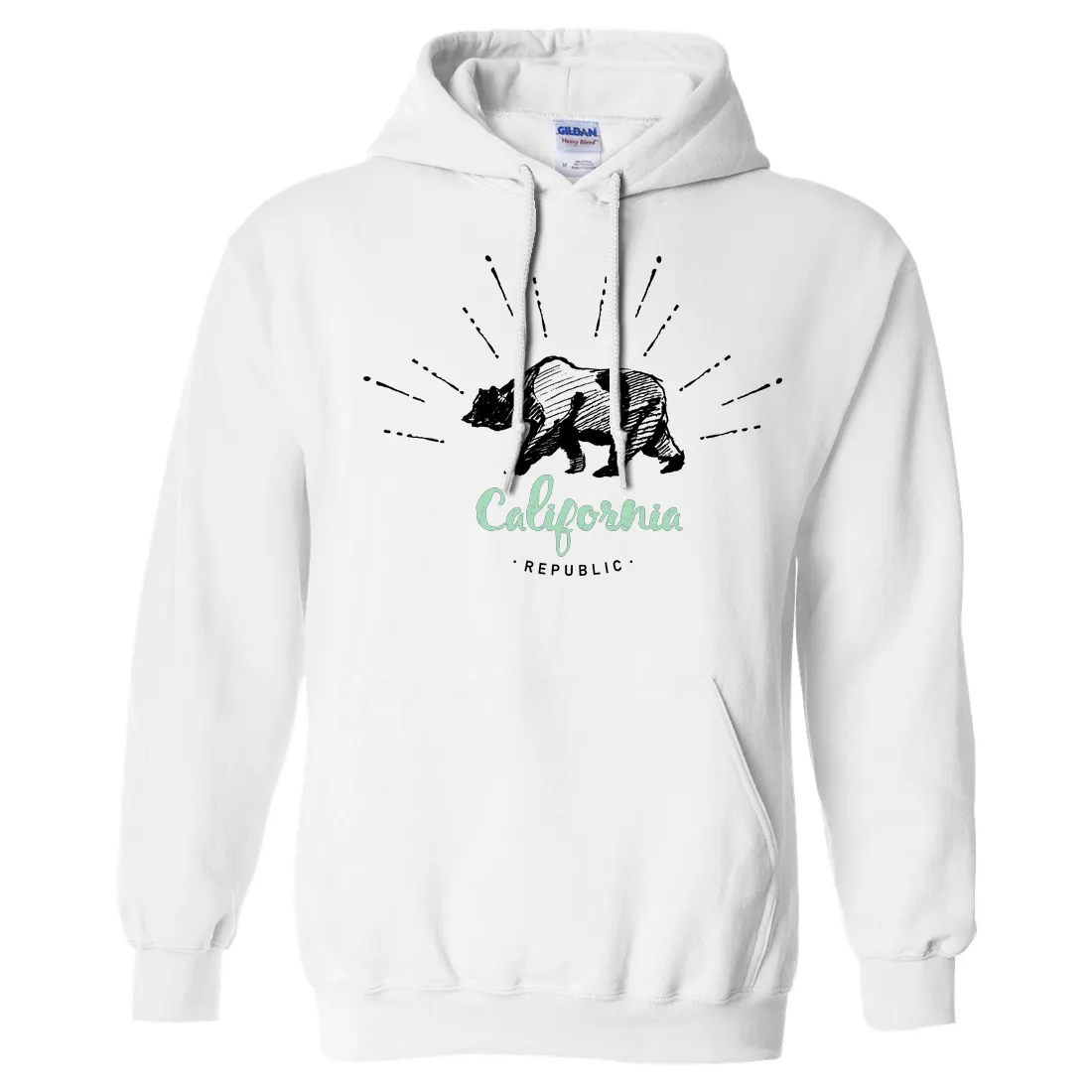 California Republic Stencil Sweatshirt Hoodie