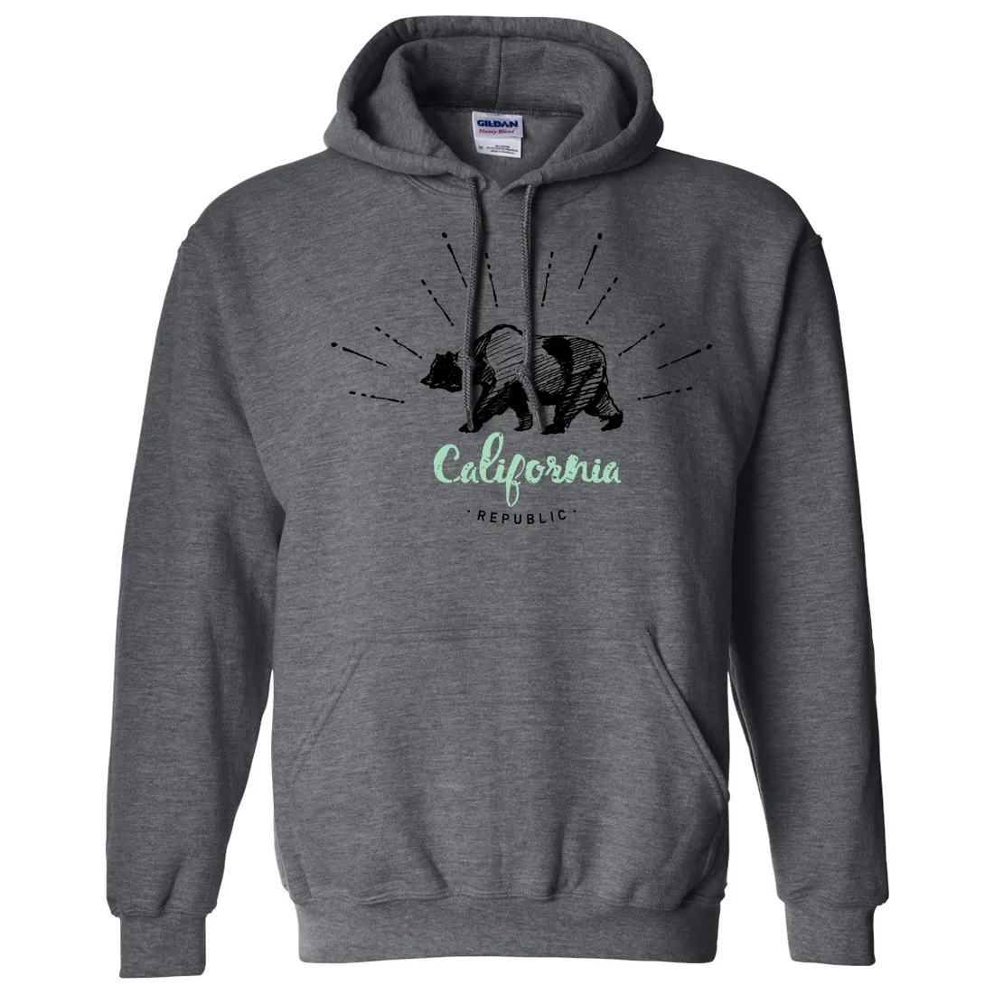 California Republic Stencil Sweatshirt Hoodie