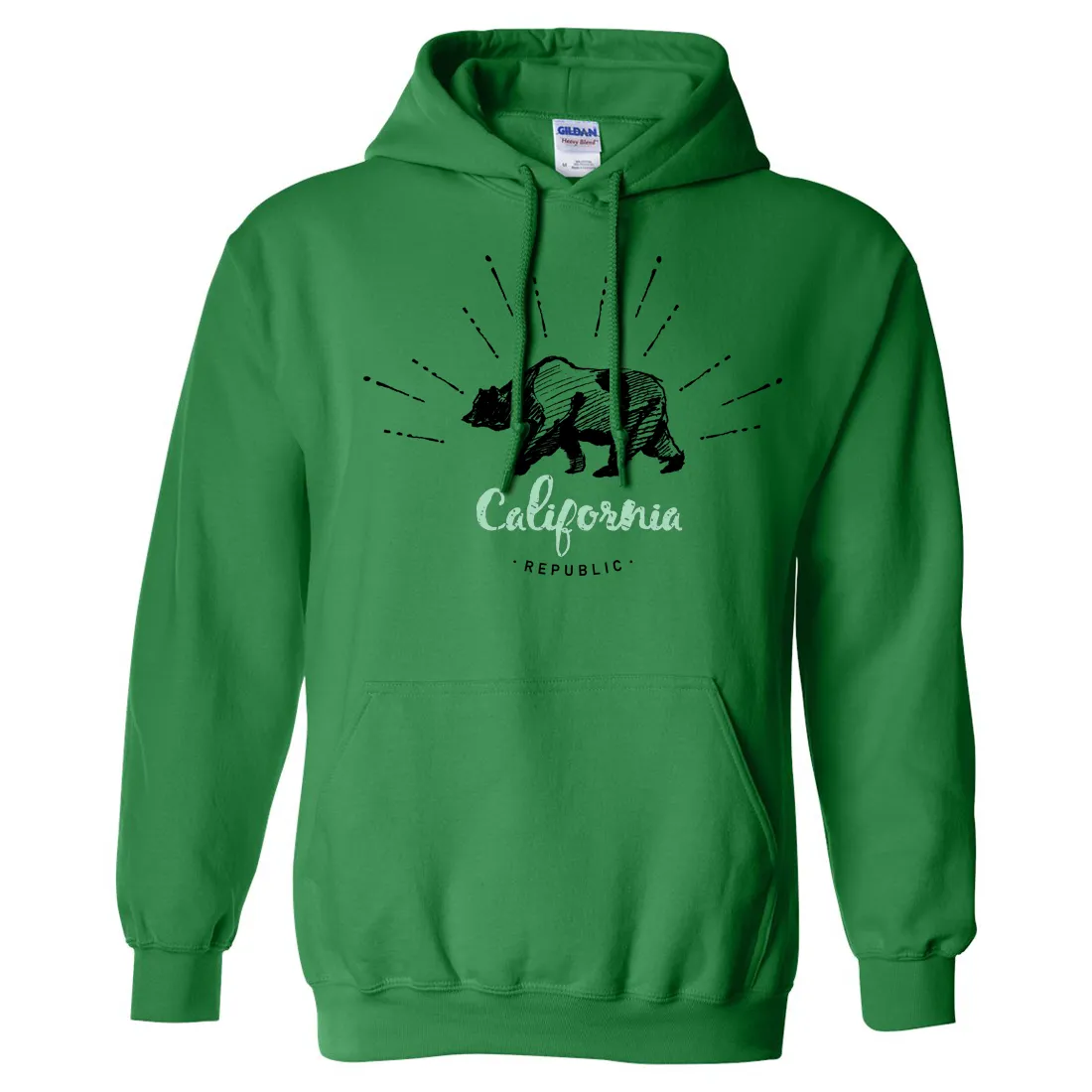 California Republic Stencil Sweatshirt Hoodie