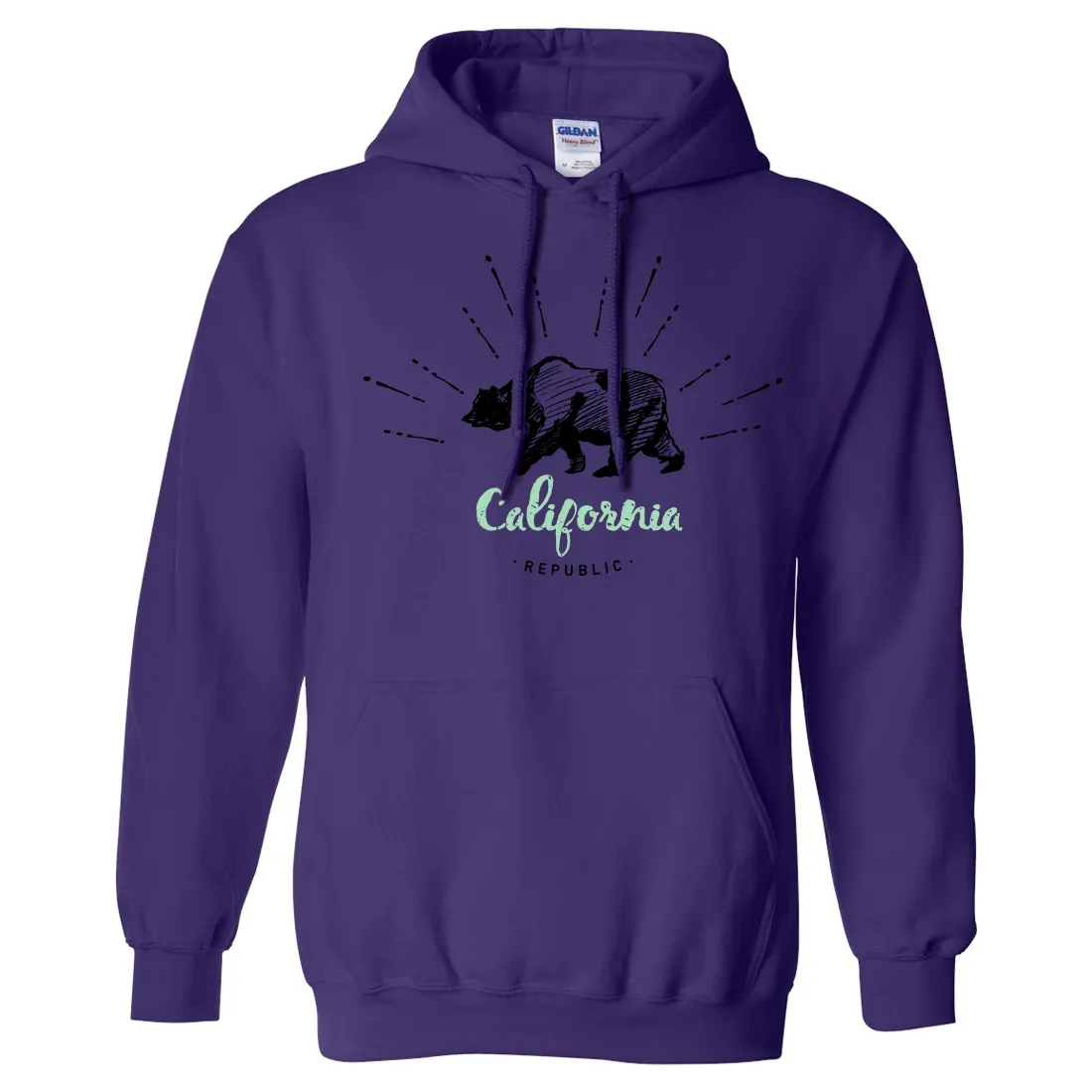 California Republic Stencil Sweatshirt Hoodie