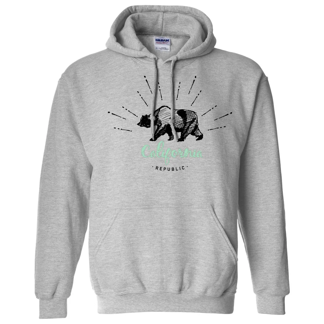 California Republic Stencil Sweatshirt Hoodie