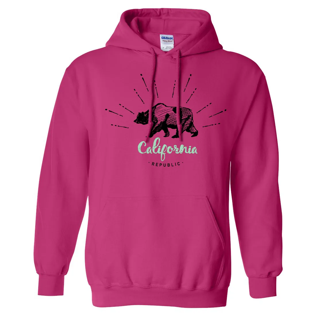 California Republic Stencil Sweatshirt Hoodie