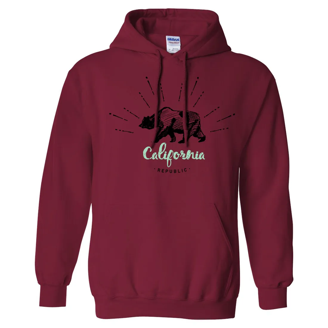 California Republic Stencil Sweatshirt Hoodie