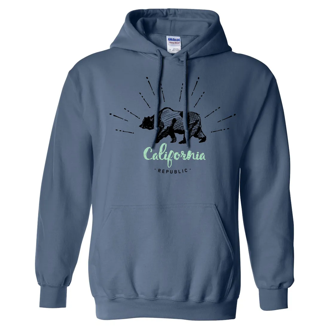 California Republic Stencil Sweatshirt Hoodie