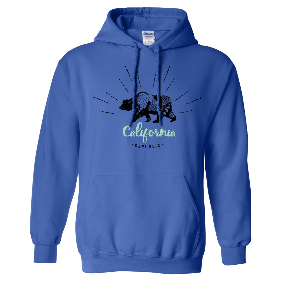 California Republic Stencil Sweatshirt Hoodie