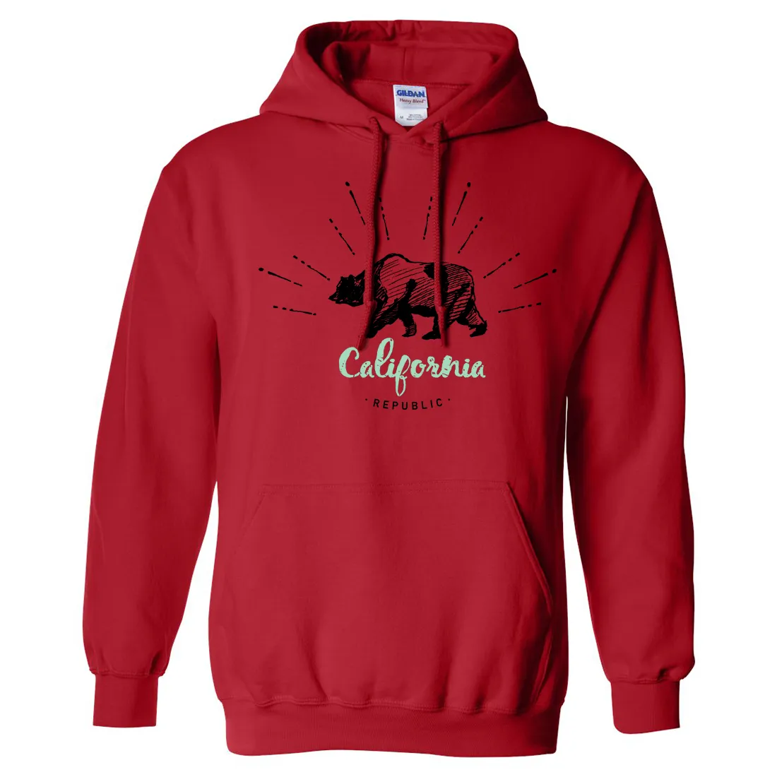 California Republic Stencil Sweatshirt Hoodie