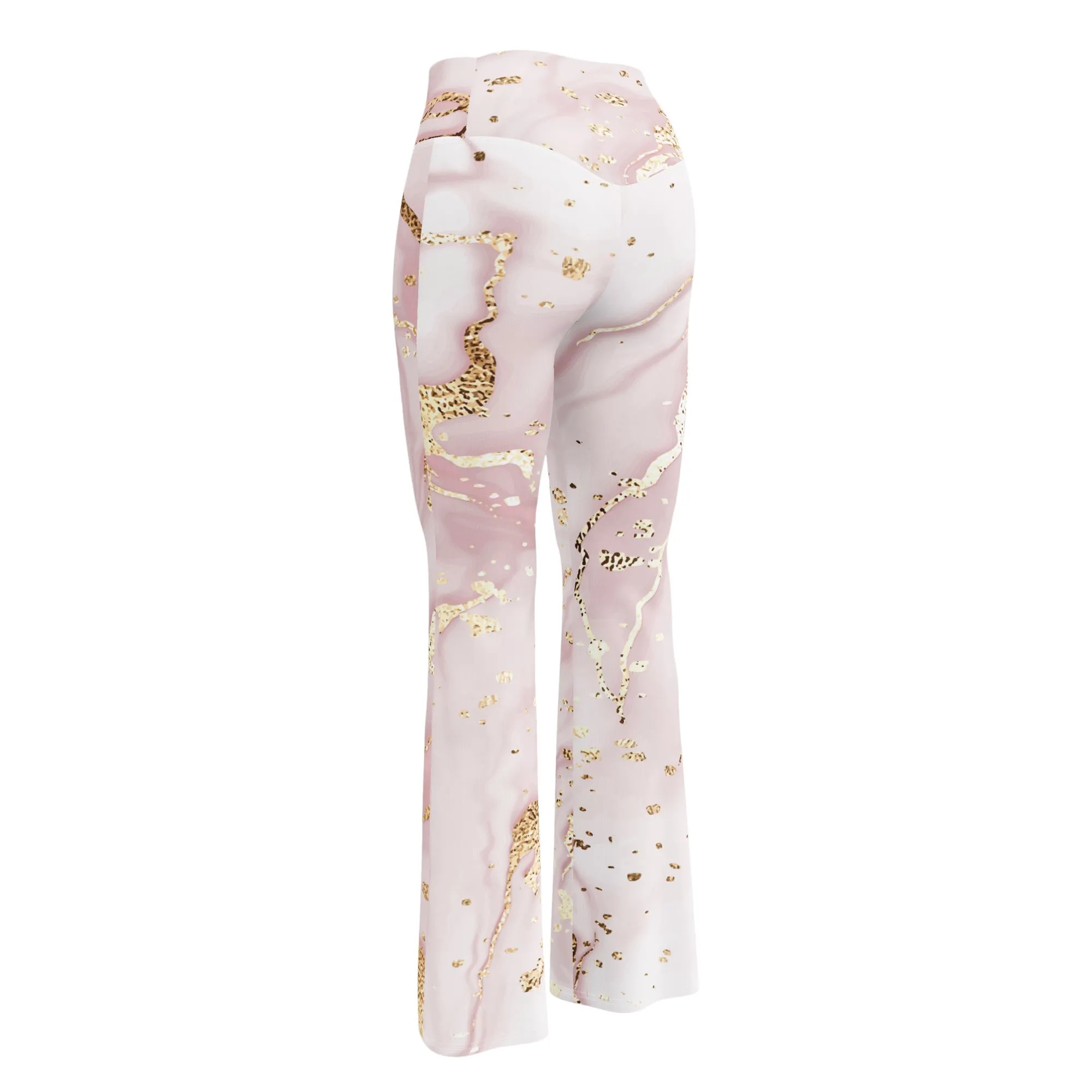 Champagne Swirl Flare leggings
