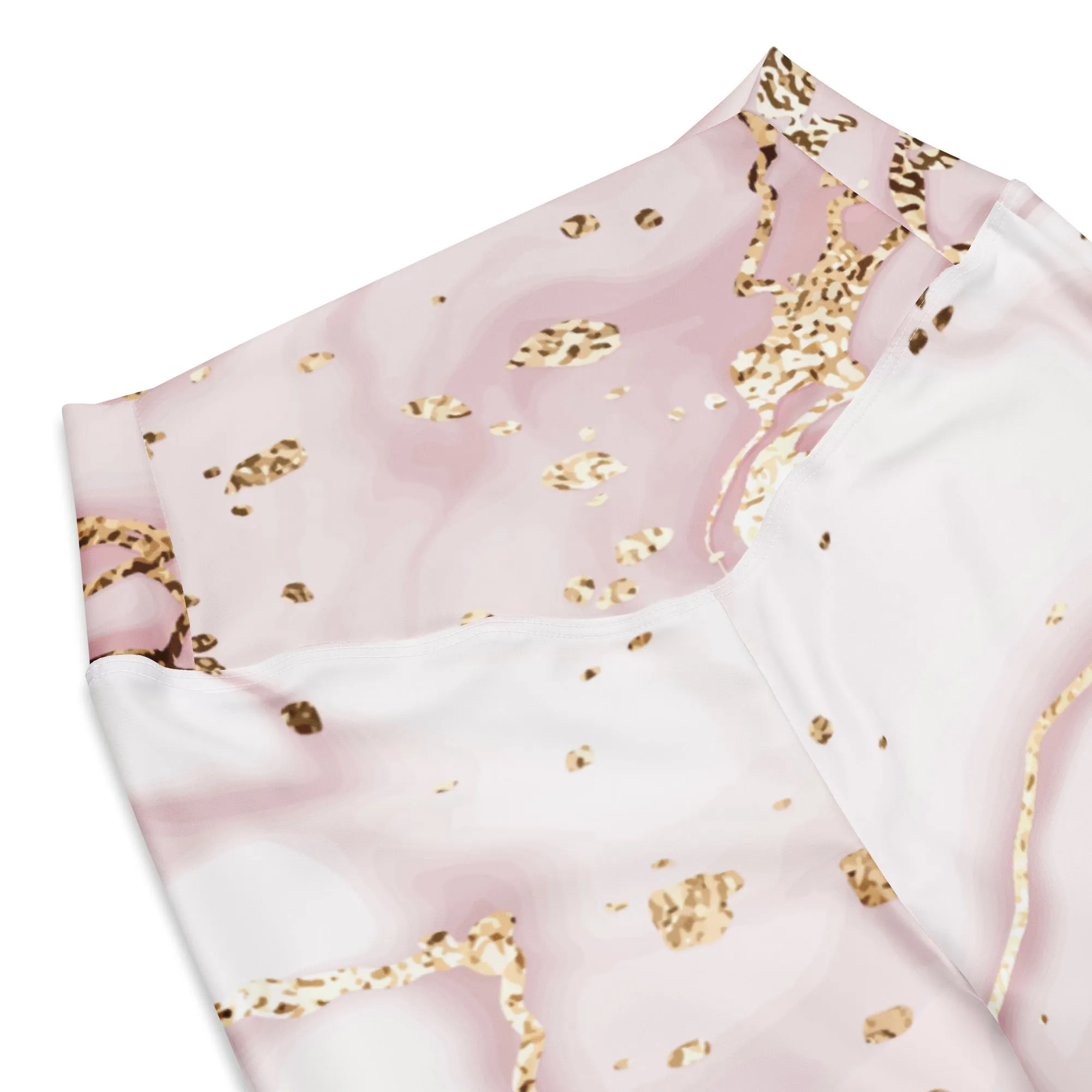 Champagne Swirl Flare leggings