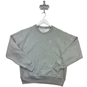 CHAMPION BLANK "MINI LOGO" CREWNECK - (L)