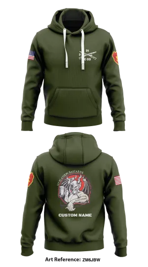 Charlie Company, 3-21 Infantry Store 1  Core Men's Hooded Performance Sweatshirt - ZM6JBw