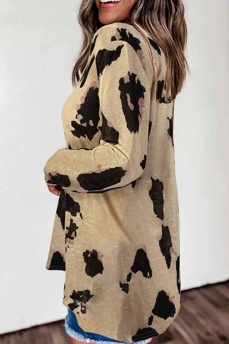 Chicindress V-neck Leopard Print Loose Top