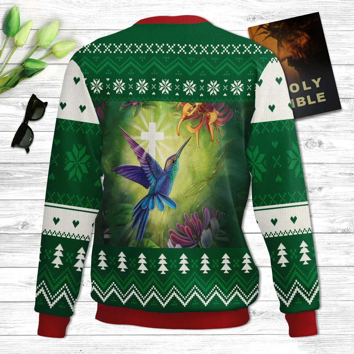 Christianartbag 3D Sweater, Be Still And Know That I Am God Psalm 46:10, Unisex Sweater, Christmas Gift.