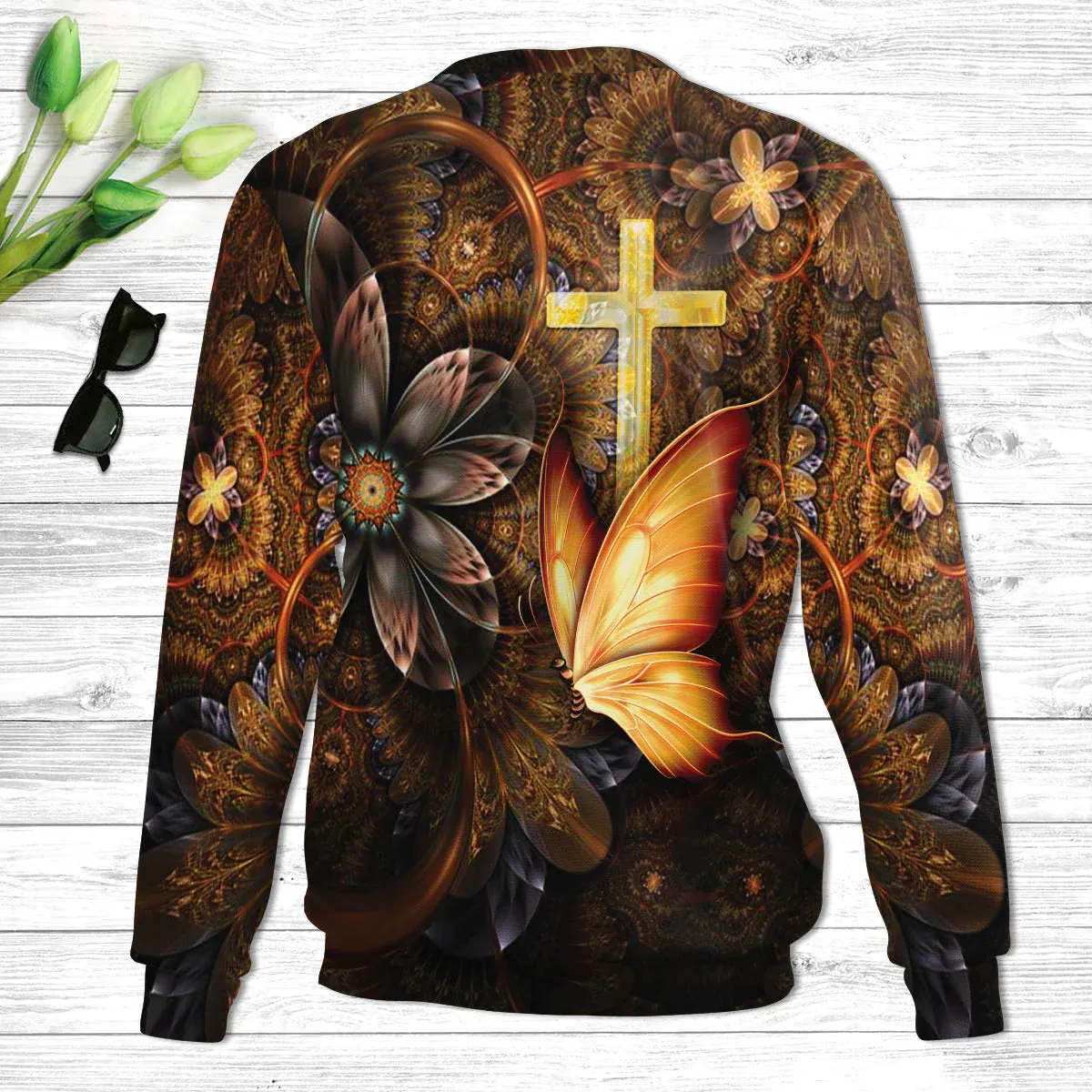 Christianartbag 3D Sweater, Be Still And Know That I Am God Psalm 46:10, Unisex Sweater, Christmas Gift.