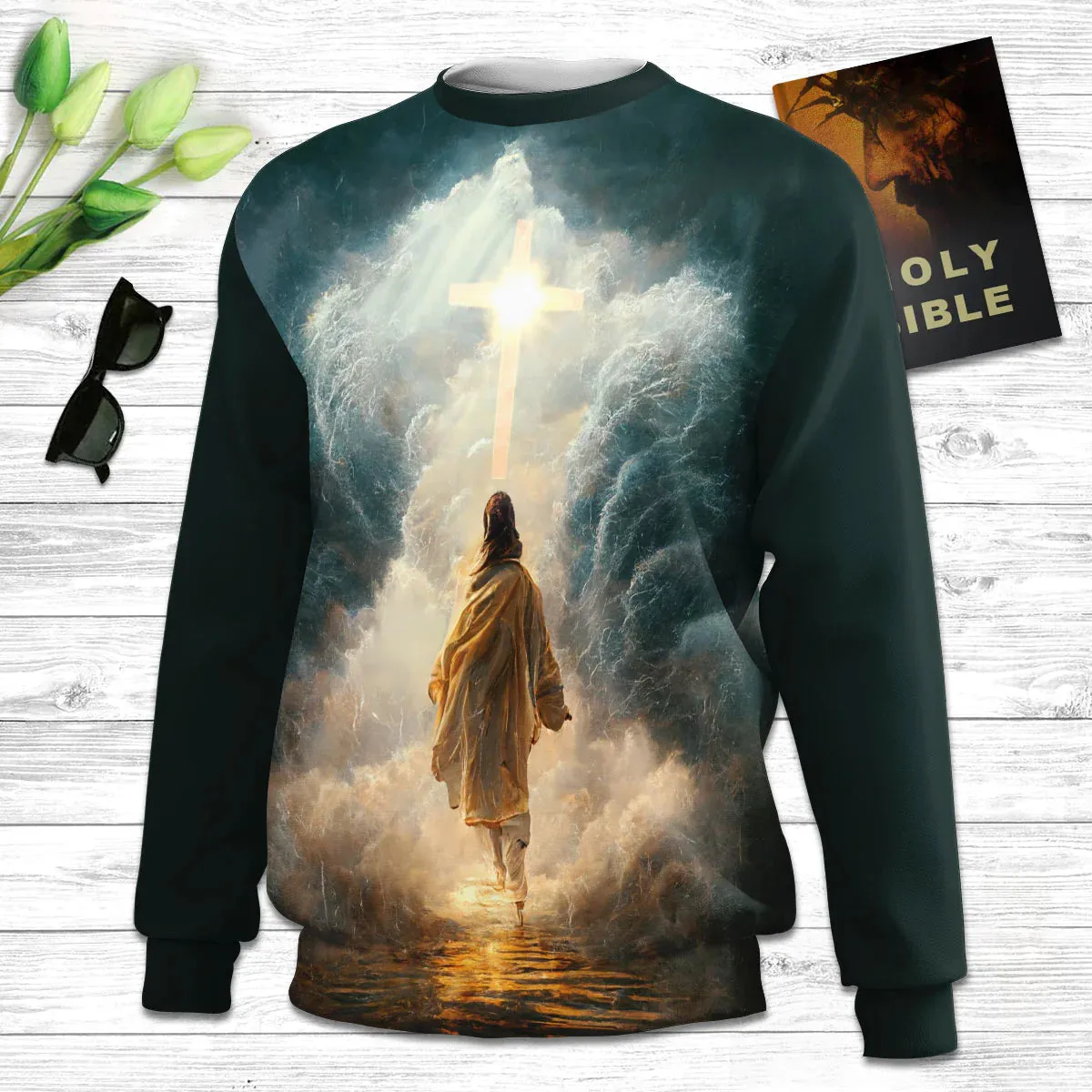 Christianartbag 3D Sweater, Those Who Walk With God Always Reach Their Destination, Unisex Sweater, Christmas Gift.