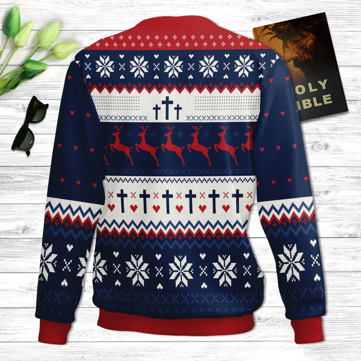 Christianartbag 3D Sweater, With God All Things Are Possible Matthew 19:26, Unisex Sweater, Christmas Gift.