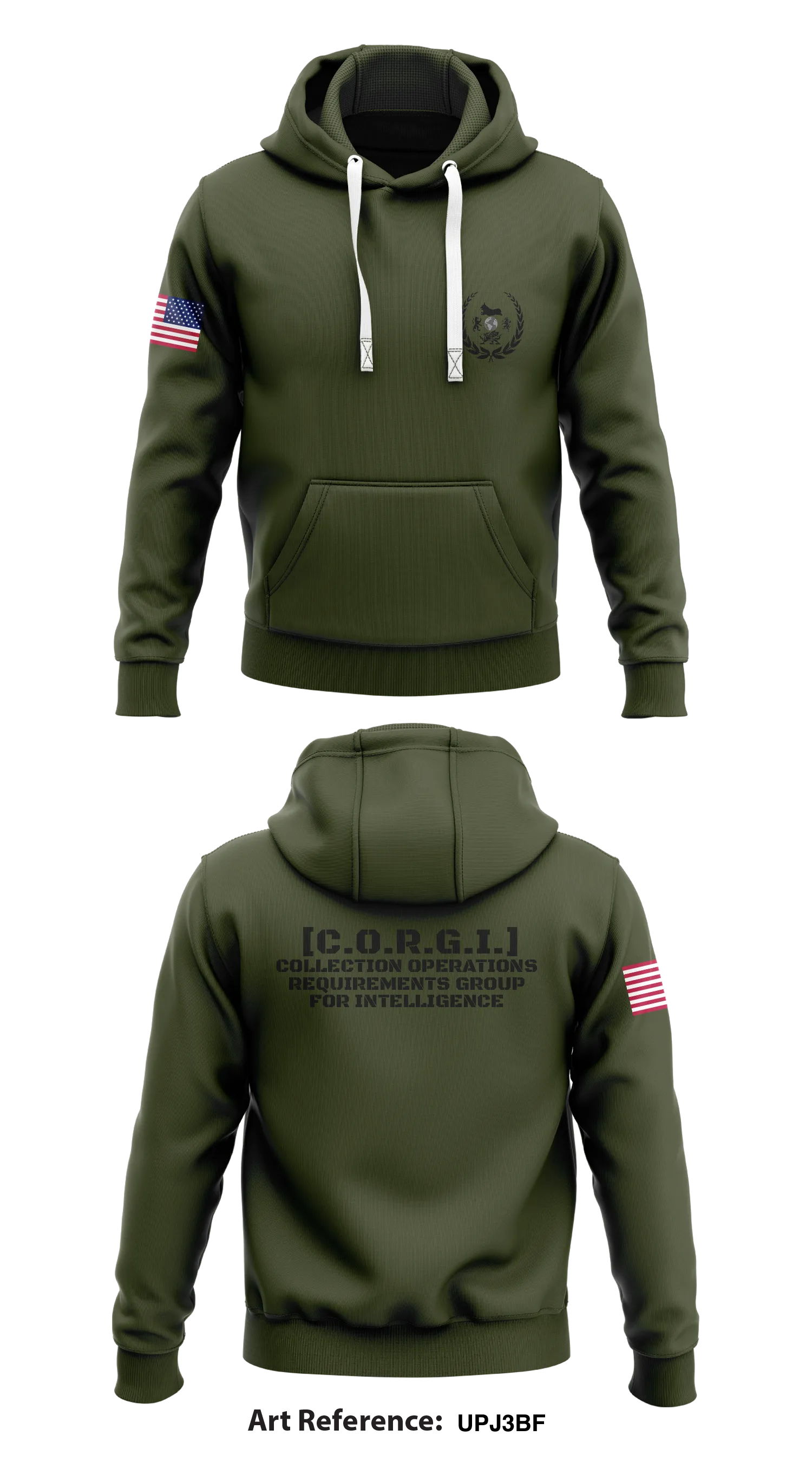 Collection Operations Requirements Group for Intelligence [C.O.R.G.I.] Store 1  Core Men's Hooded Performance Sweatshirt - Upj3bF