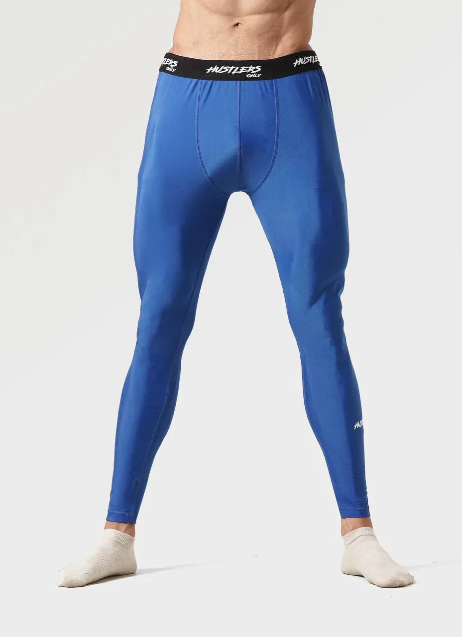 Compression Leggings for Men - Blue