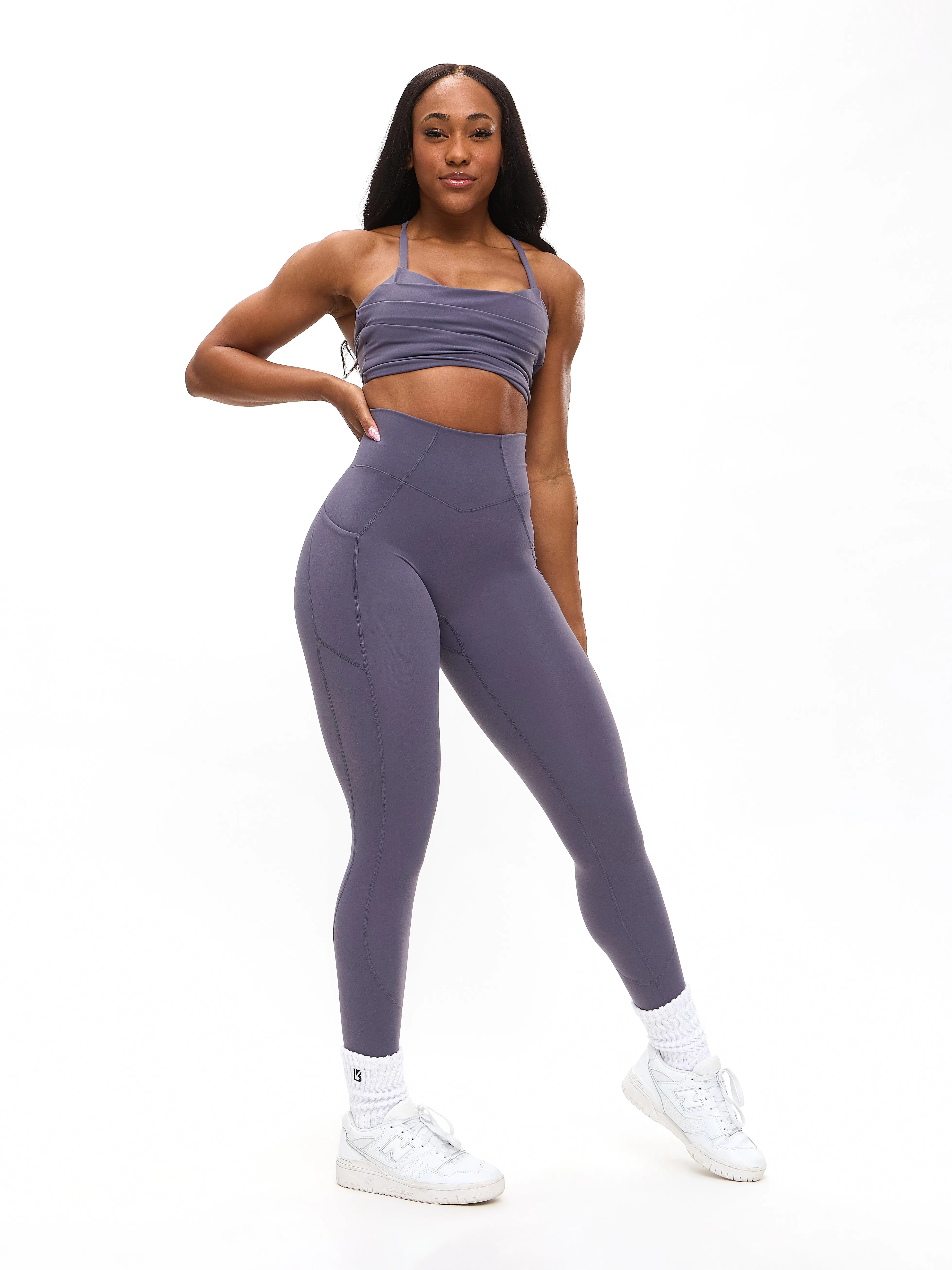 Contour Pocket Legging - Hush Berry