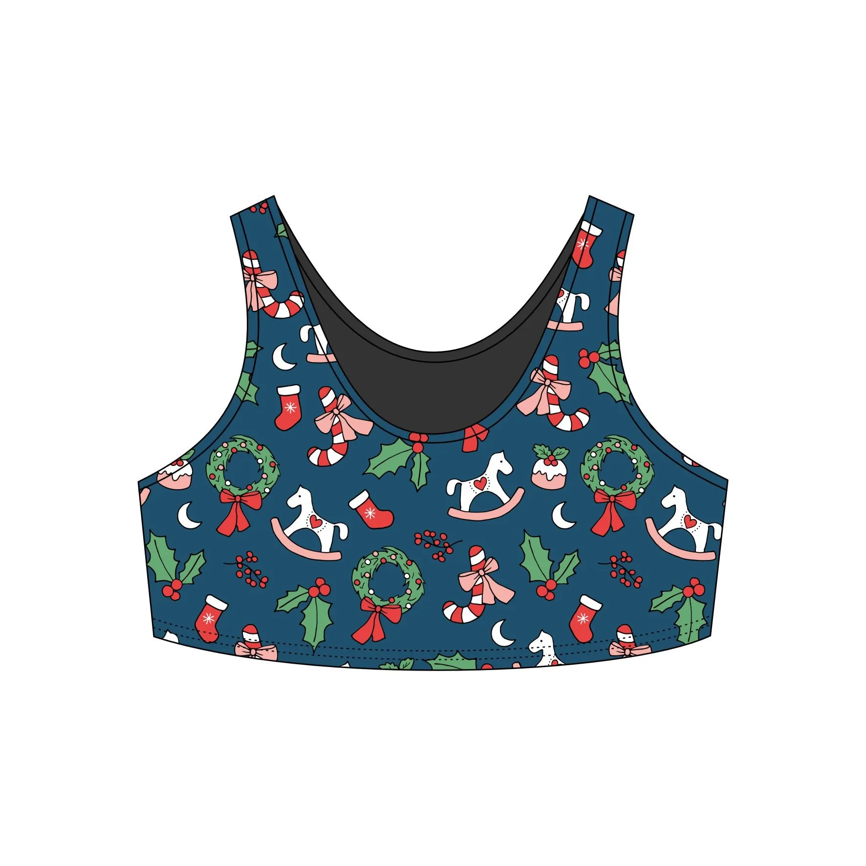 Cosy Christmas Sports Bra