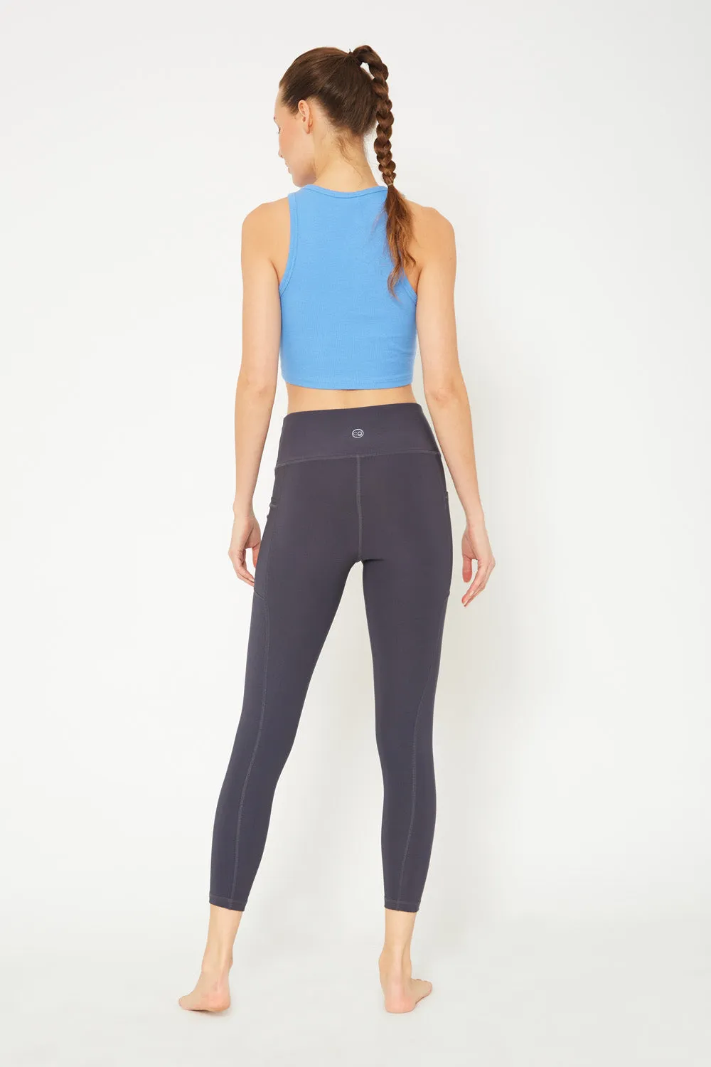 Cover Girl label mid rise 7/8 leggings