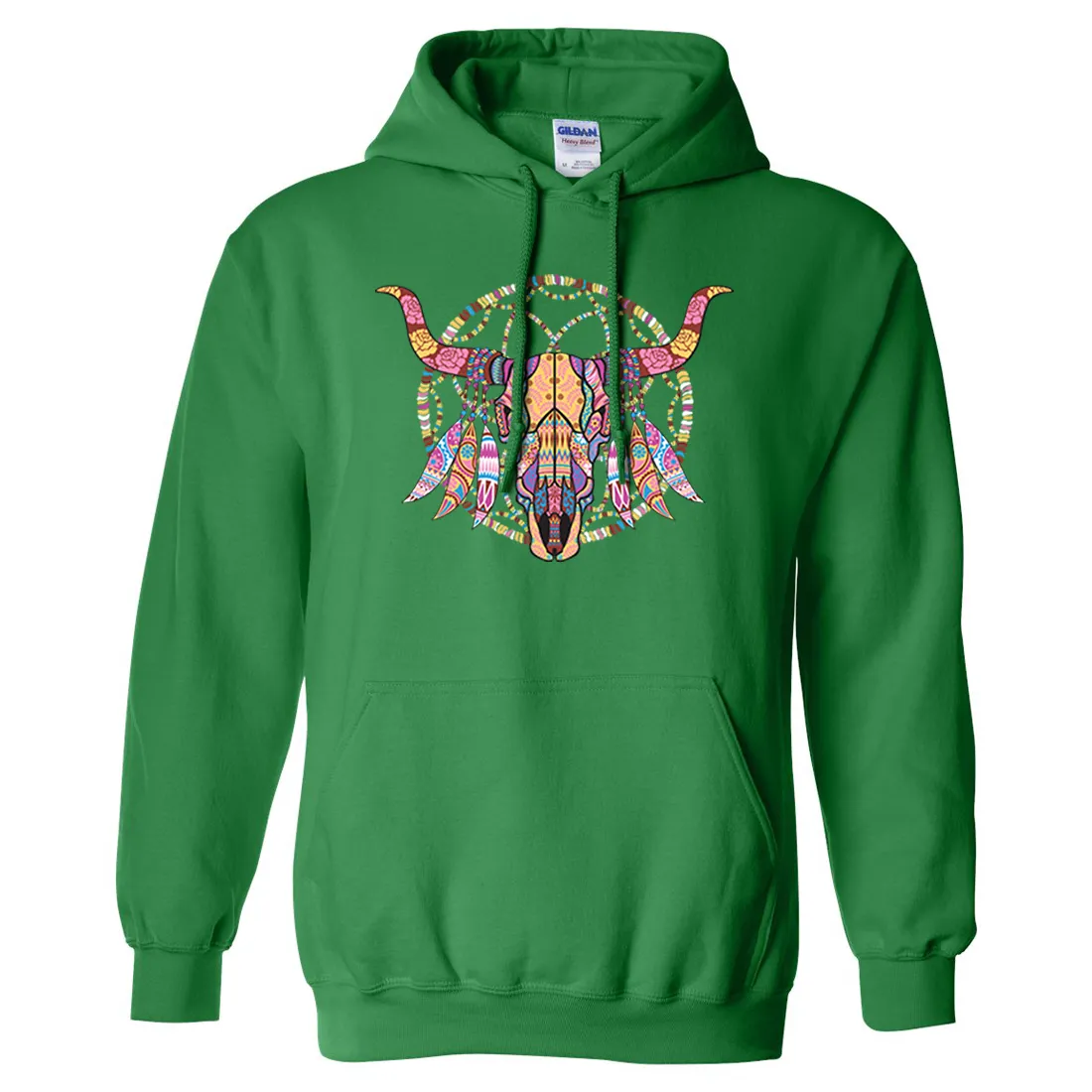 Cow Skull Mosaic Sweatshirt Hoodie
