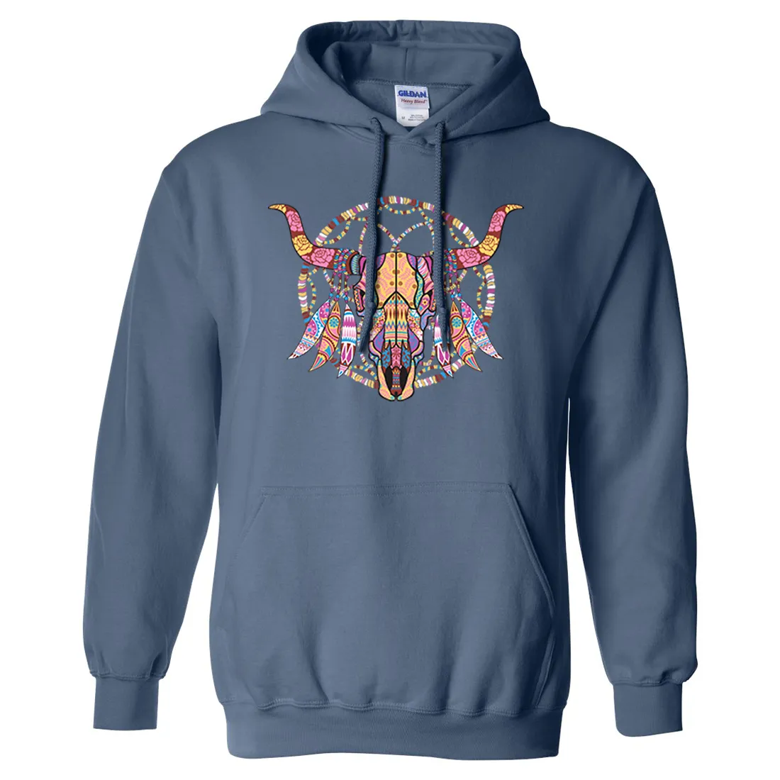 Cow Skull Mosaic Sweatshirt Hoodie