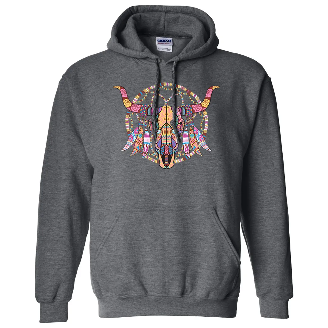 Cow Skull Mosaic Sweatshirt Hoodie