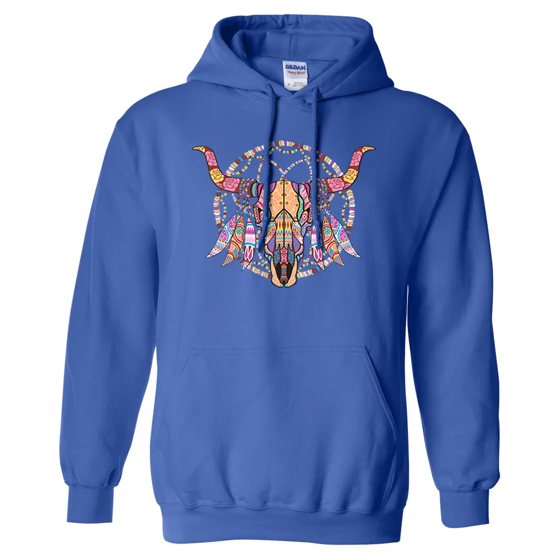 Cow Skull Mosaic Sweatshirt Hoodie