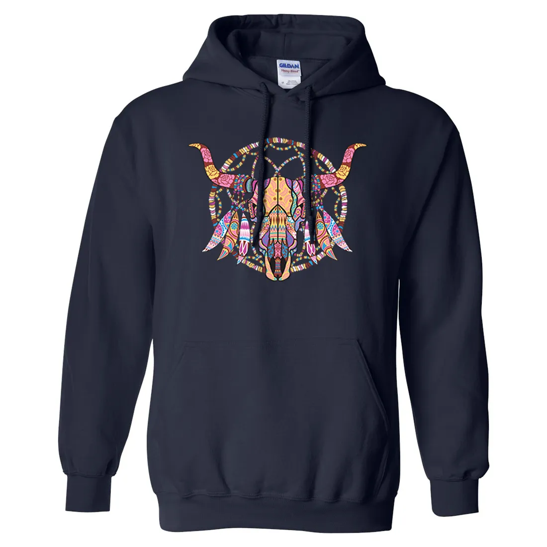 Cow Skull Mosaic Sweatshirt Hoodie