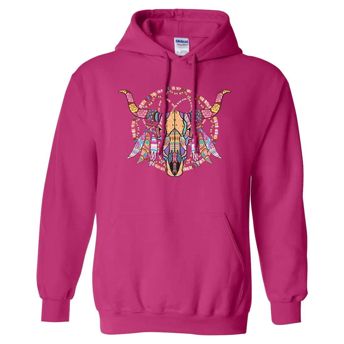 Cow Skull Mosaic Sweatshirt Hoodie