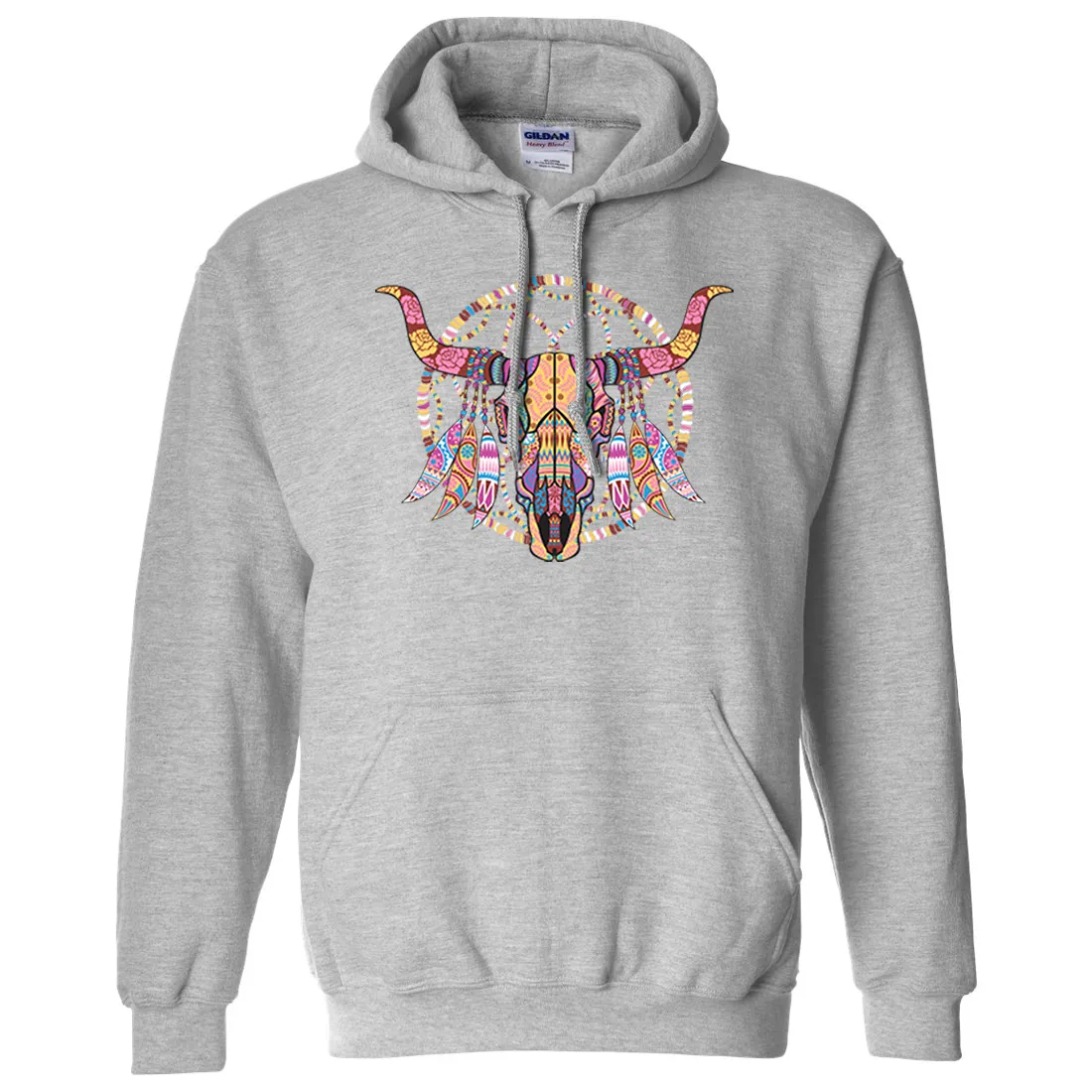 Cow Skull Mosaic Sweatshirt Hoodie