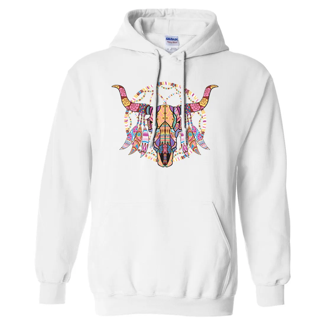 Cow Skull Mosaic Sweatshirt Hoodie