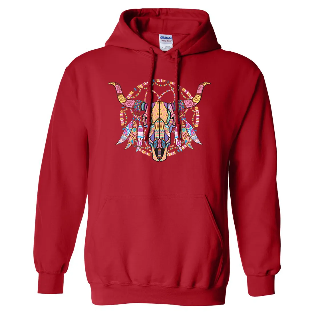 Cow Skull Mosaic Sweatshirt Hoodie