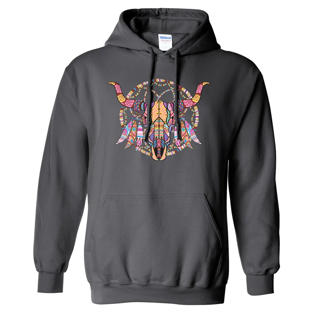Cow Skull Mosaic Sweatshirt Hoodie