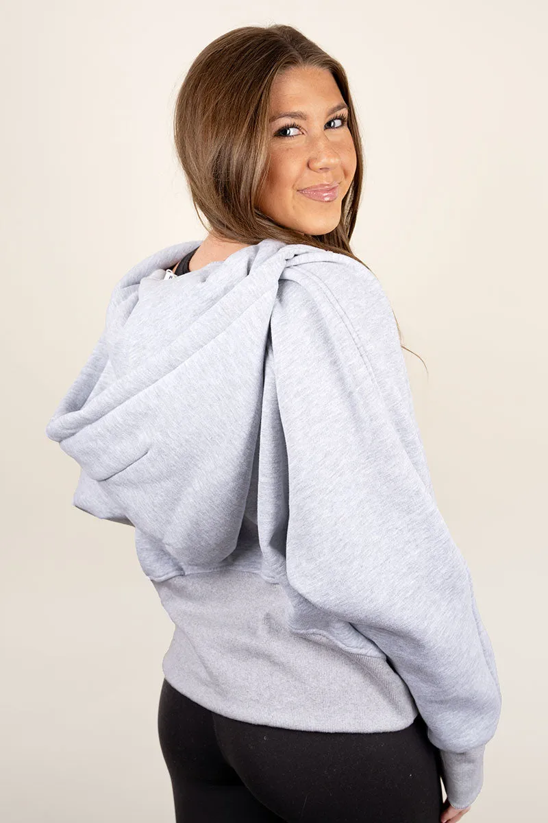 Cozy Up To You Gray Thumbhole Hoodie