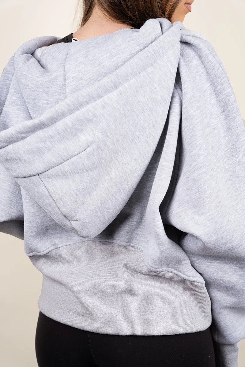 Cozy Up To You Gray Thumbhole Hoodie