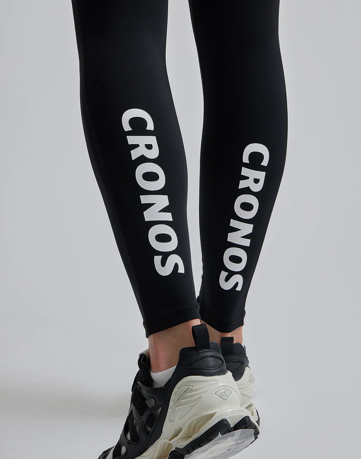CRONOS WOMEN SPORTS MESH LEGGINGS【BLUE】