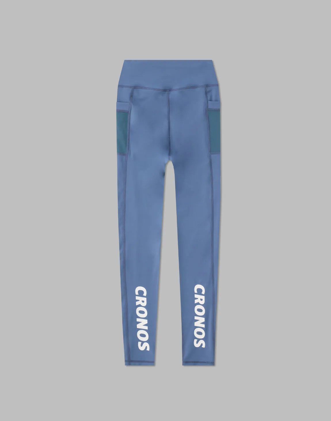 CRONOS WOMEN SPORTS MESH LEGGINGS【BLUE】