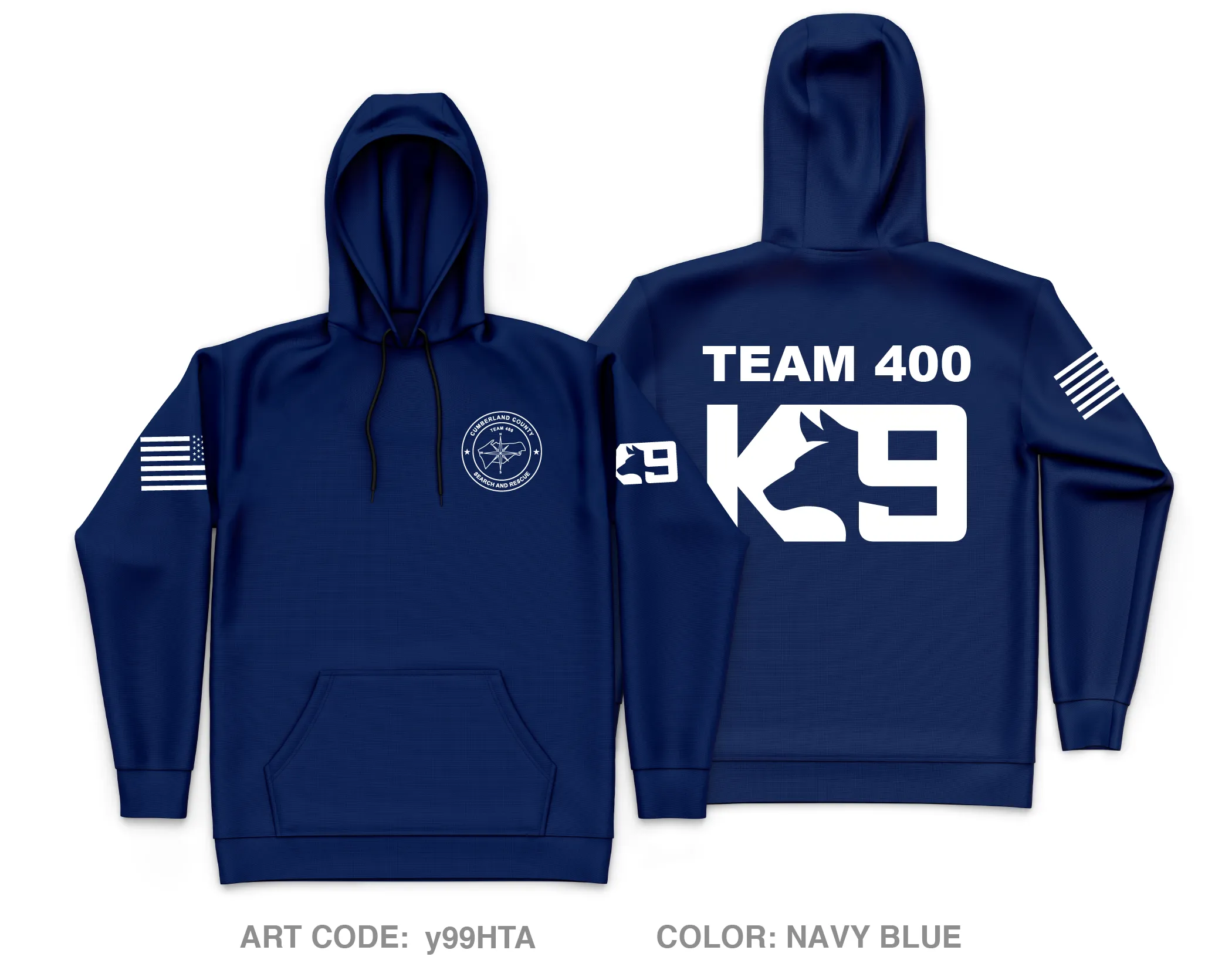 Cumberland County Search and Rescue Core Men's Hooded Performance Sweatshirt - y99HTA