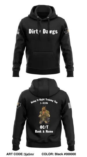 CUSTOM - 1-311th MP Platoon  Core Men's Hooded Performance Sweatshirt - 3ja5mr