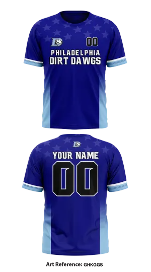 CUSTOM Philadelphia Dirt Dawgs Store 2 Short-Sleeve Hybrid Performance Shirt Core Men's Hooded Performance Sweatshirt - GHKGgs