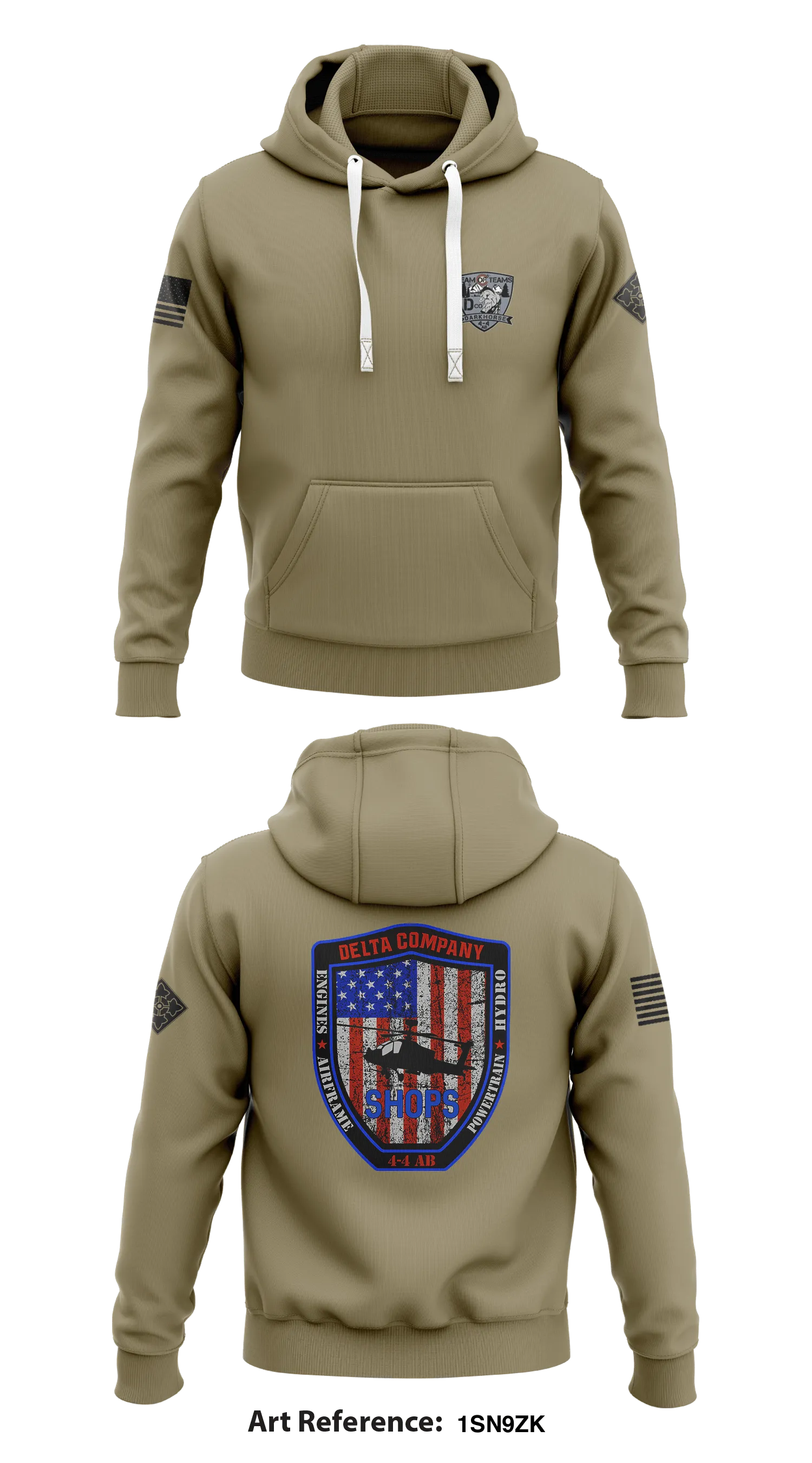 D. Co, 4-4 AB, 4th CAB Store 1  Core Men's Hooded Performance Sweatshirt - 1sn9Zk