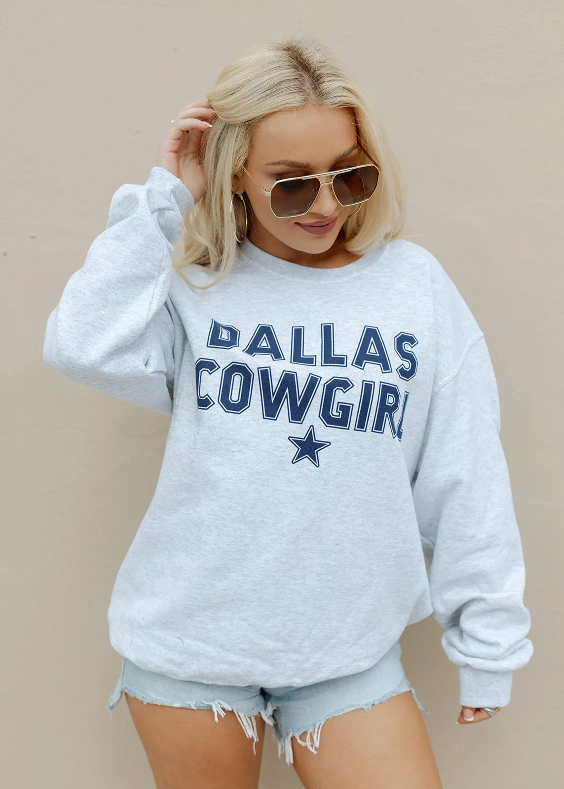 Dallas Cowgirl Athletic Grey Sweatshirt