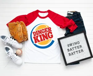 Dinger King Raglan - Toddler, Youth, and Adult Sizes