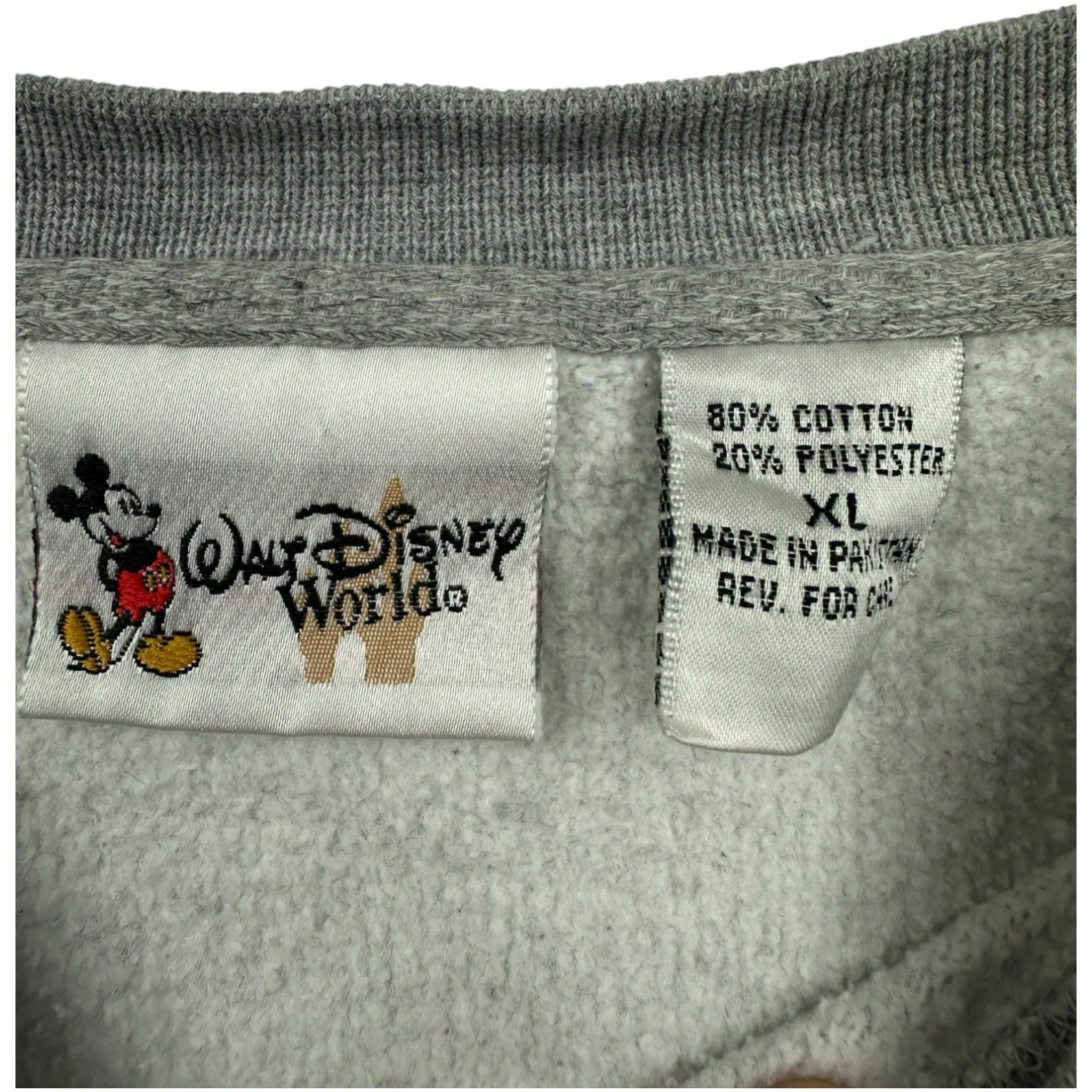DISNEY "SMALL PRINT" CREWNECK - (XL)