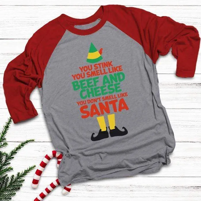 Don't Smell Like Santa Raglan