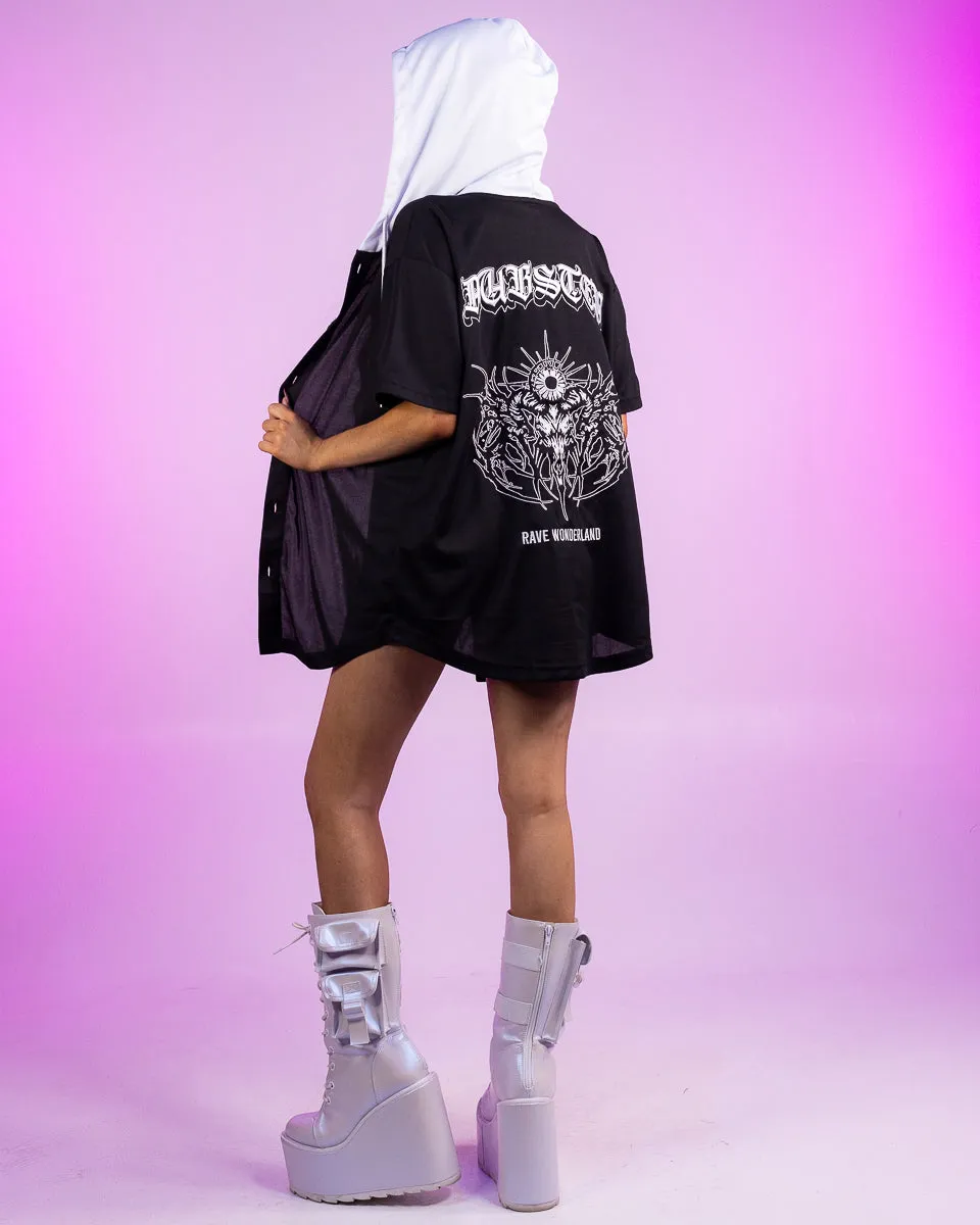 Dubstep Hooded Baseball Jersey