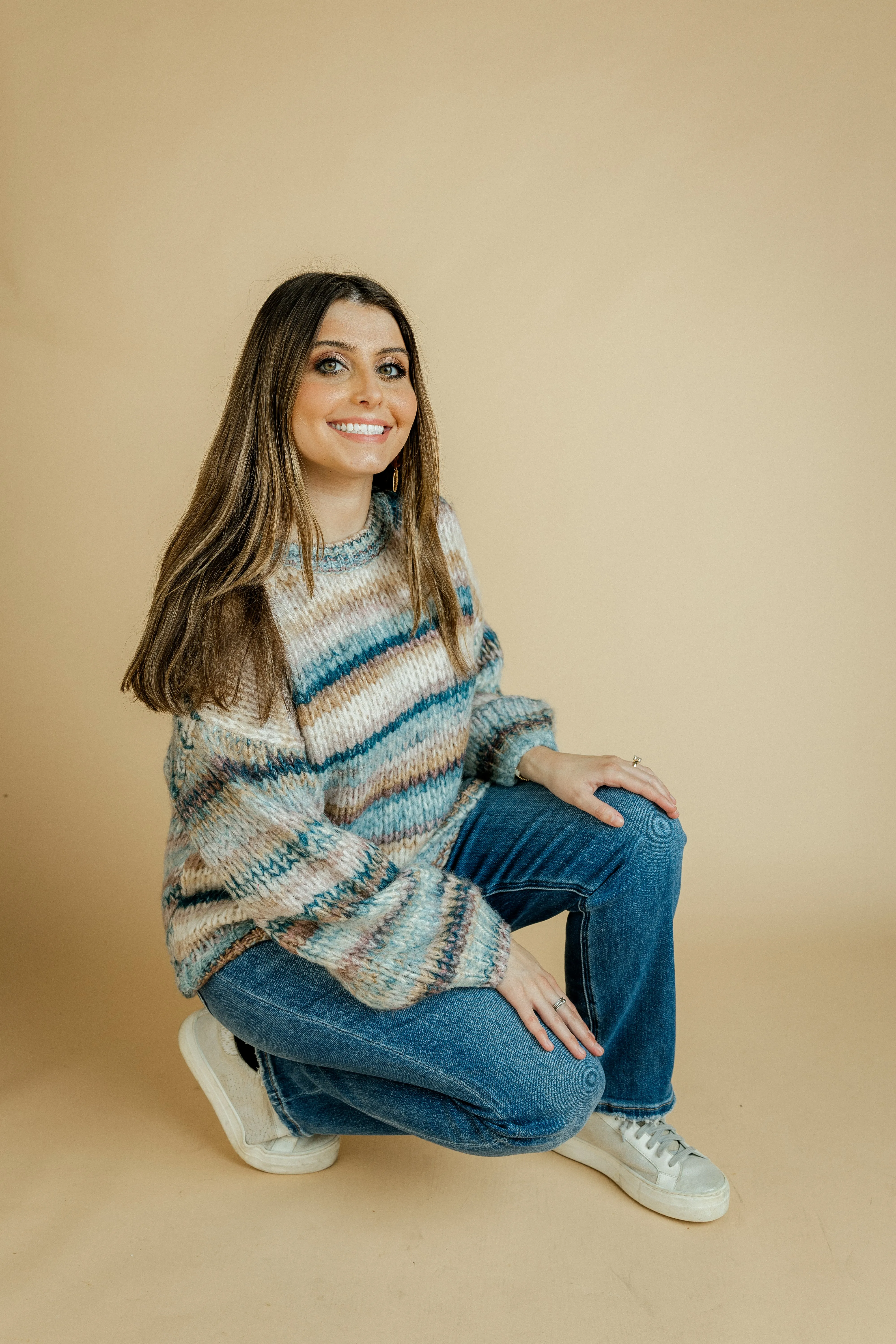 Duck Blue Knitted Sweater