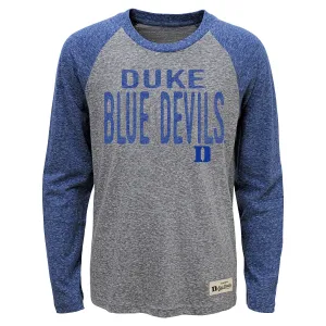 Duke Blue Devils Gen2 Youth L/S Tri Blend "Pedigree" Raglan Shirt
