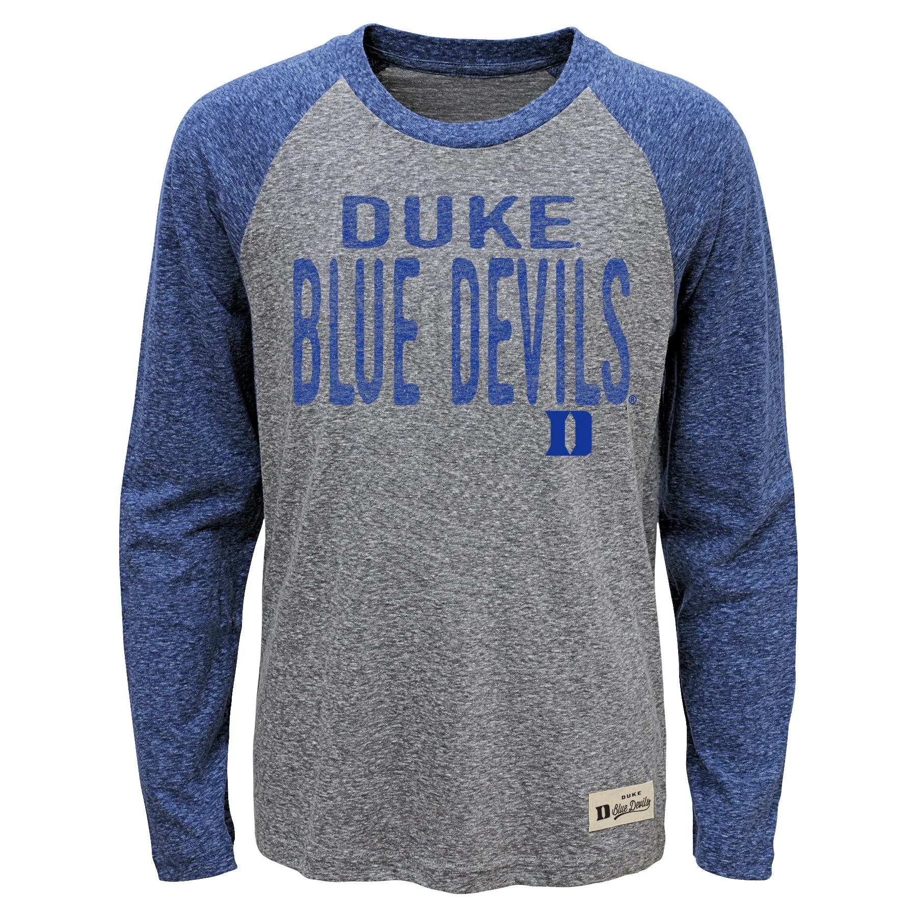 Duke Blue Devils Gen2 Youth L/S Tri Blend "Pedigree" Raglan Shirt